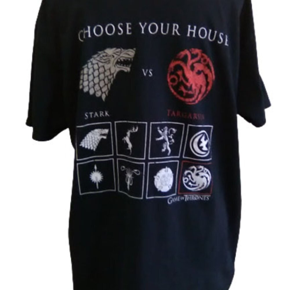 2/$25💥 Game of Thrones CHOOSE YOUR HOUSE T-Shirt (C2) …